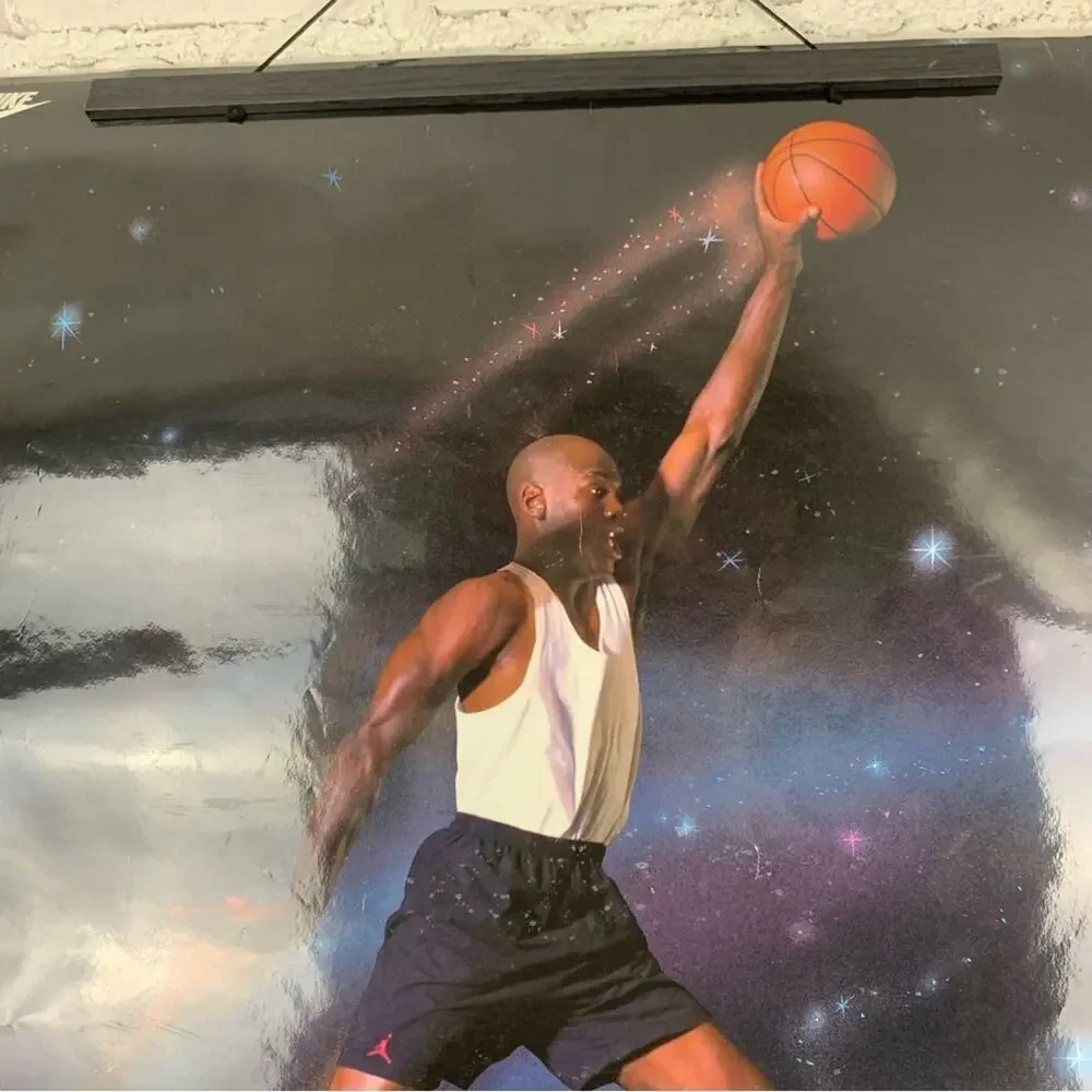 1993 Aerospace Jordan Nike Looney Tunes Poster Laminated